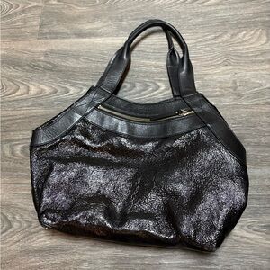 Stylish Black Leather kate spade Women's Bag